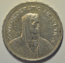 mw22295 Switzerland; Silver 5 Francs 1933 B   KM#40   0.4027 oz ASW