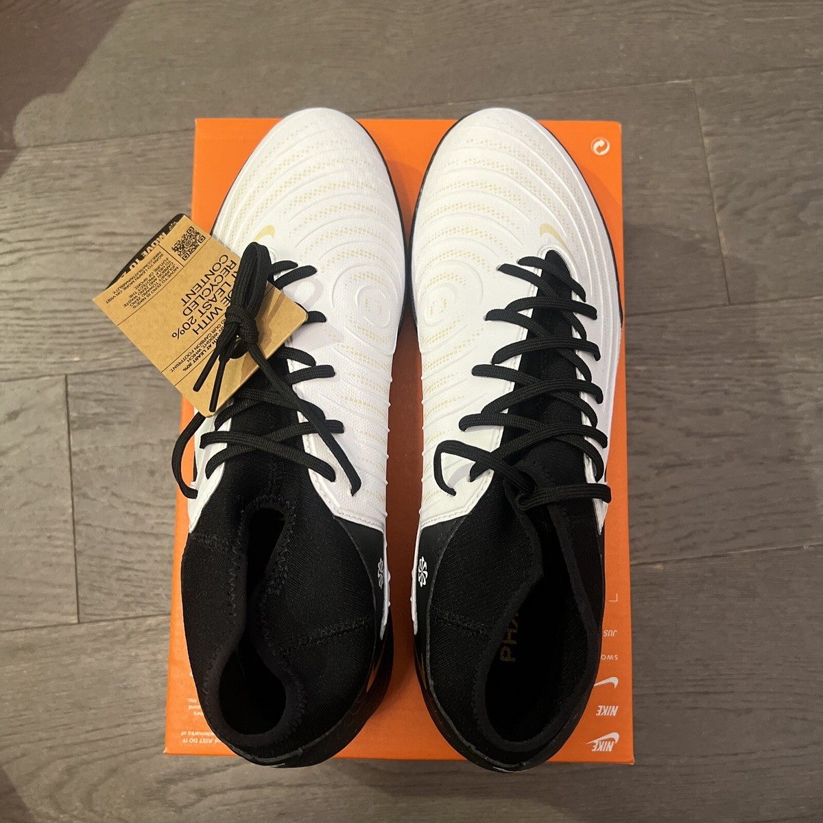 Nike Phantom Luna 2 Academy TF Mens Sz 8.5 White Black Turf 