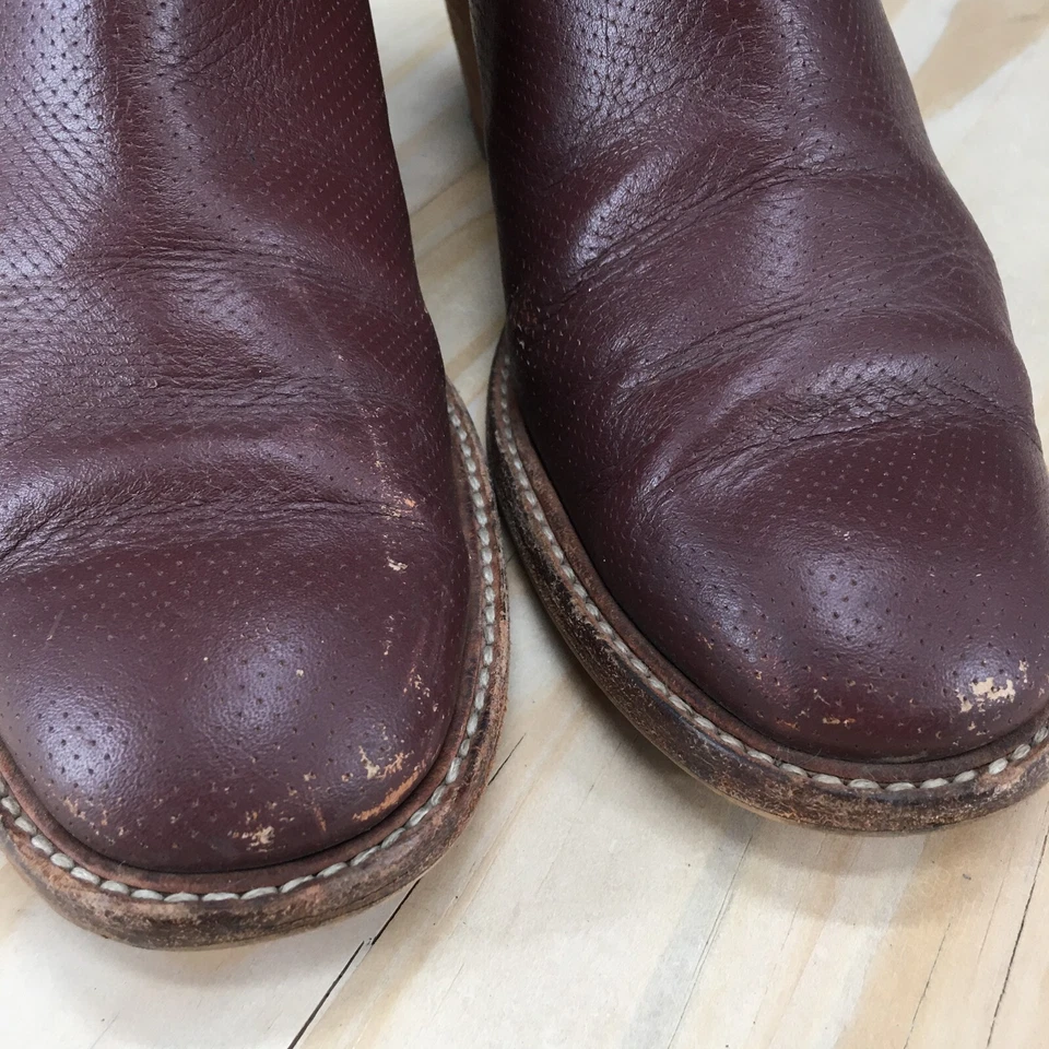 Rachel Comey Mars Botas Mujer 9 Marrón Cuero Tobillo Botín Cremallera Lateral Tacones Foto 4 de 4