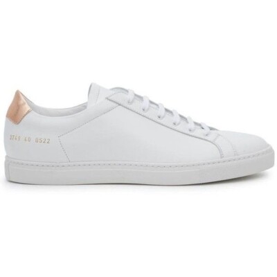 Common Projects / retro white Achilles rose gold  sneakers leather 35 5