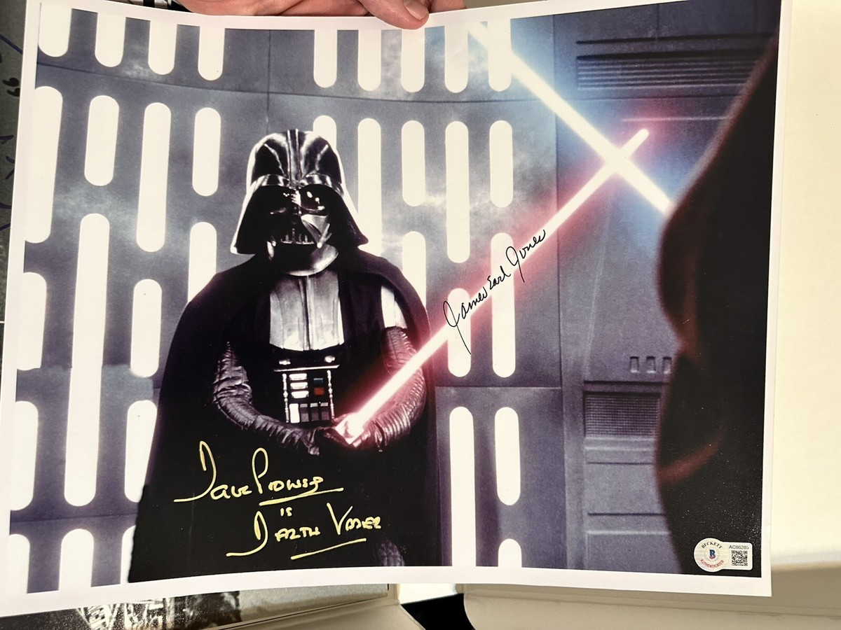 James Earl Jones David Prowse Darth Vader signed 11x14 photo  display picture 1