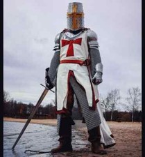 knight suit Crusader Armor LARP Reenactment Cosplay Costume Halloween Gift