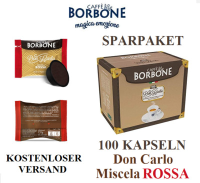 100 KAPSELN KAFFEE BORBONE KOMPATIBEL LAVAZZA A MODO MIO RED ITALIENISCH KAFFE
