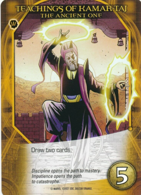 ANCIENT ONE Upper Deck Marvel Legendary DR STRANGE TEACHINGS OF