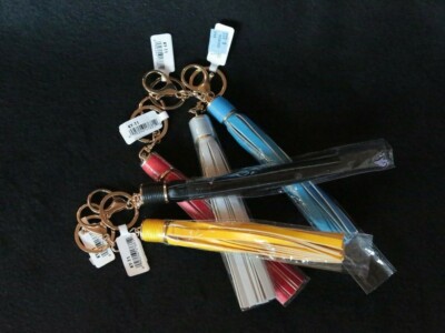 Buffalo Jewelry 9'' Leather Fringe Key Chain w/ Double Ring & Lobster Claw Clamp