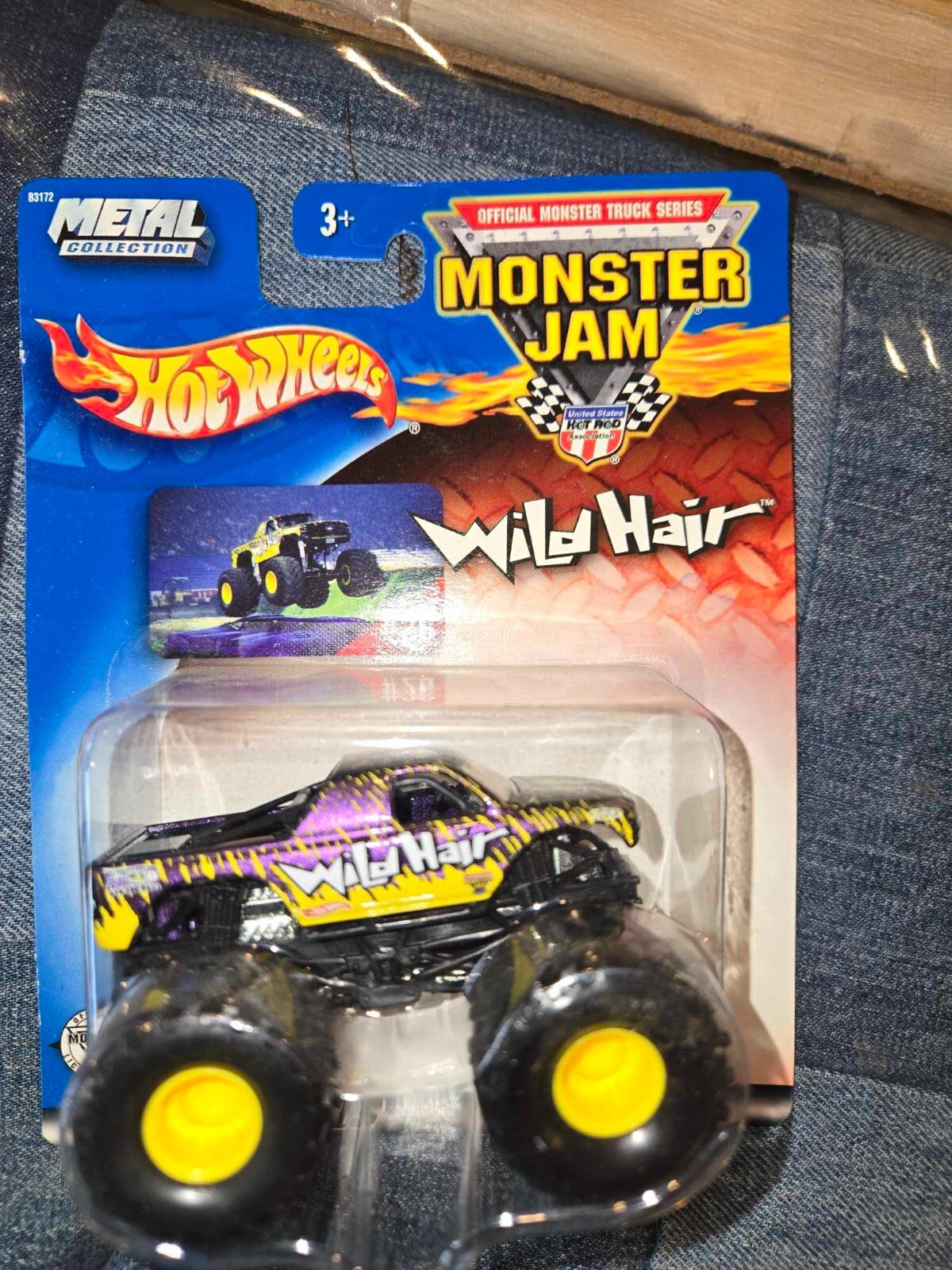 Monster Jam Hot Wheels 1:64 Wild Hair Metal Collection Diecast Truck NEW in Box