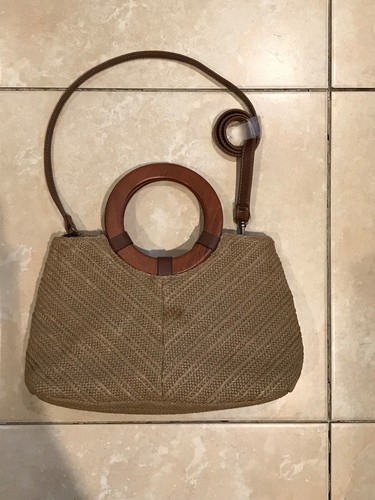 Rossetti Boho woven brown wood handle bag brand new with tags - Picture 3 of 3