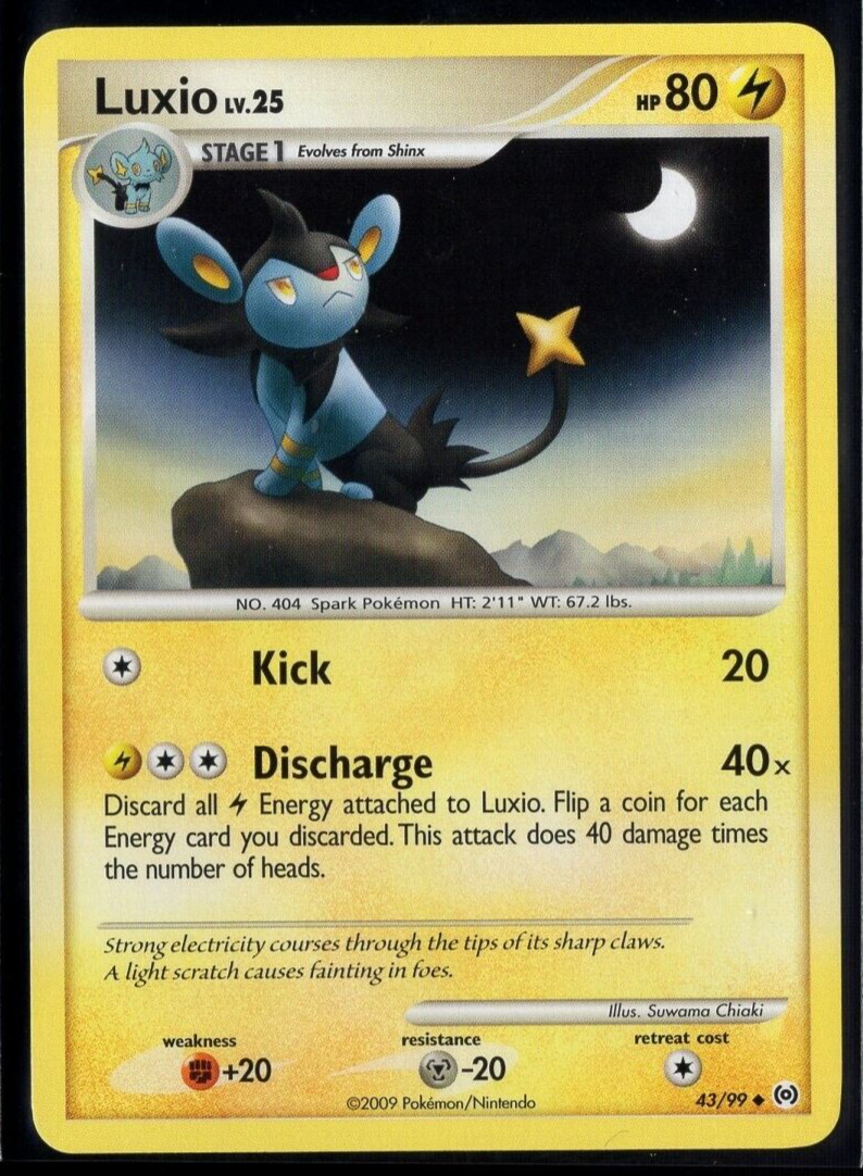 Luxio 43/99 Uncommon Platinum Arceus Pokemon TCG Near Mint