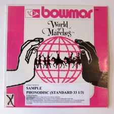 "World of Marches" Gabriel Bartold, Bowmar Records LP 33-1/3 rpm LA Concert Band