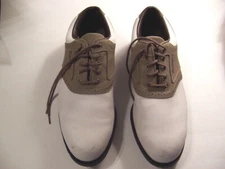 Footjoy Greenjoy White tan Men's golf Shoes Model 45446     #R104
