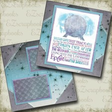 Epcot - 2 Premade Scrapbook Pages - EZ Layout 4216