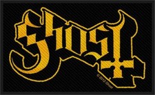 Ghost Logo - Woven Sew On Patch 4" x 2.5"