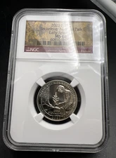 2020 P 25c Marsh Billings Rockefeller National Park Quarter ATB MS68 Gem BU