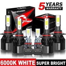 For Jeep Grand Cherokee 2005-2010 - 6x White Led Headlight Fog Light Bulbs Kit For Jeep Grand Cherokee 2005-2010 - 6x White Led Headlight Fog Light Bulbs Kit