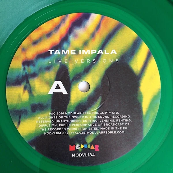 Tame Impala Live Versions Green Vinyl new RSD ltd edition of 5000 OOP - Image 3 of 4