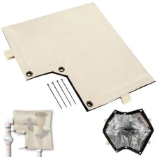 Backflow Preventer Pipe Insulated Cover for Outdoor Winter Freeze Protection