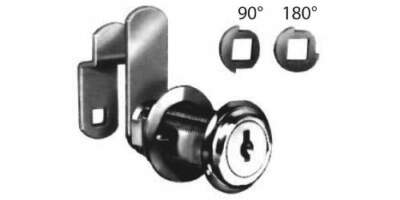 CompX C8073, Disc Tumbler Cylinder Cam Lock with FlexaCam, Bright