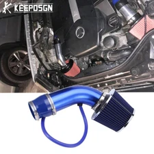 Blue 3" Cold Air Intake Filter Induction Pipe Kit For Mercedes Benz E500 2004
