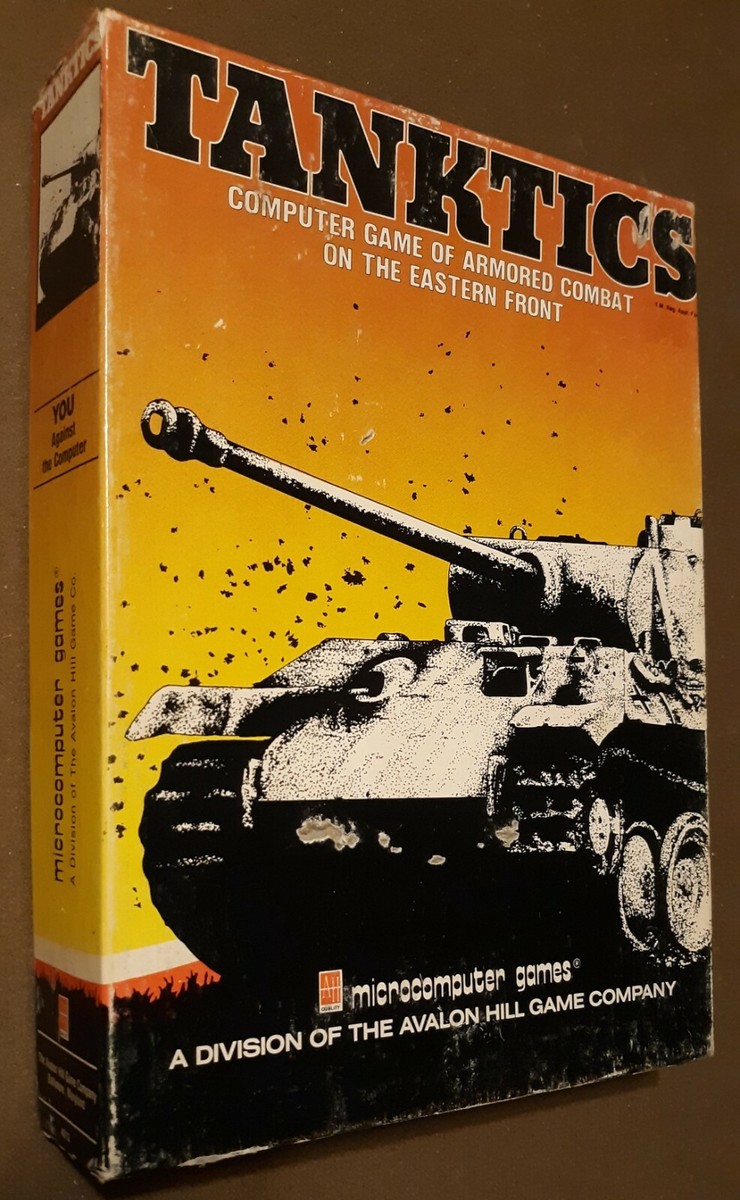 Tanktics by Avalon Hill Micro-Computer Games Apple II,Atari 400
