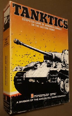 Tanktics by Avalon Hill Micro-Computer Games Apple II,Atari 400