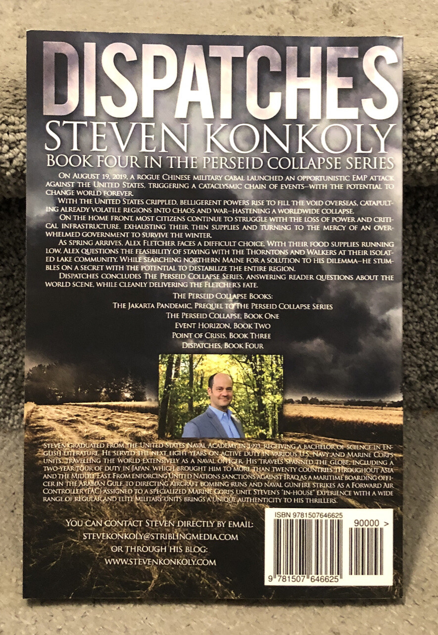 Lot Of 4 The Perseid Collapse Book Series 14 Steven Konkoly Trade