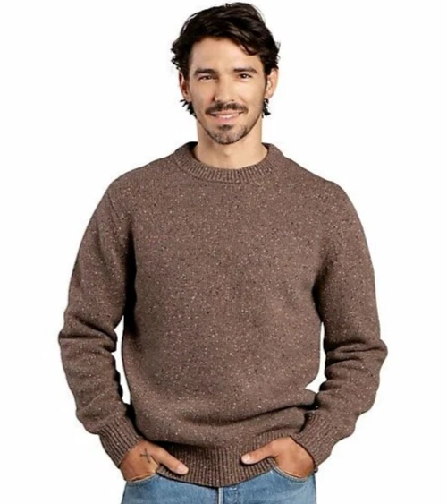 NEW Toad Co Wilde Crew Brown Sugar Knit Wool Pullover 155 Sweater Mens M