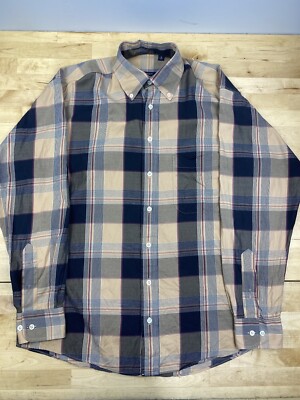 Burberry London Plaid Button Up Shirt M Long Sleeve Casual
