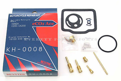 New Carburetor Rebuild Kit 63-66 Honda CA200 C200 Carb Repair