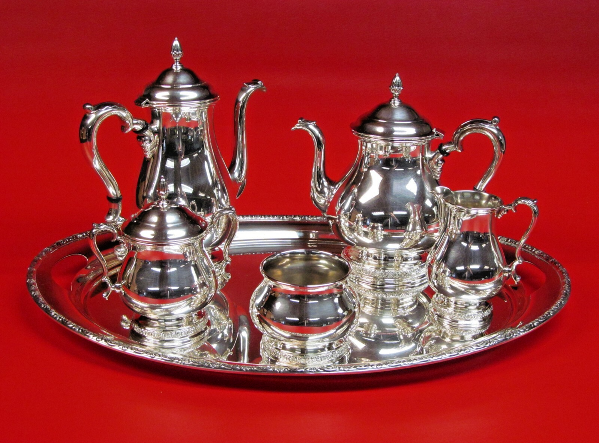 Prelude By International Sterling Silver Tea Piece ALL STERLING  SILVER)