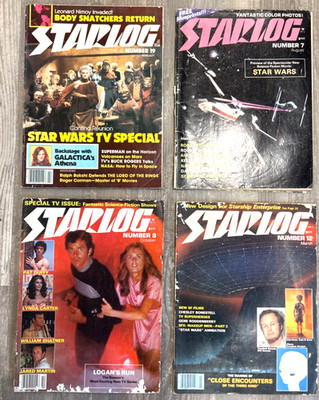1970s Starlog Magazines Lot Star Wars Close Encounters Logan s Run Sci-Fi VTG