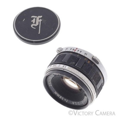 Olympus F.Zuiko Auto-S 38mm f1.8 for Olympus Pen F FT FV Camera