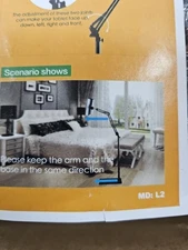 Adjustable Phone Tablet Floor Stand Universal Metal Phone Holder 360° Rotatable