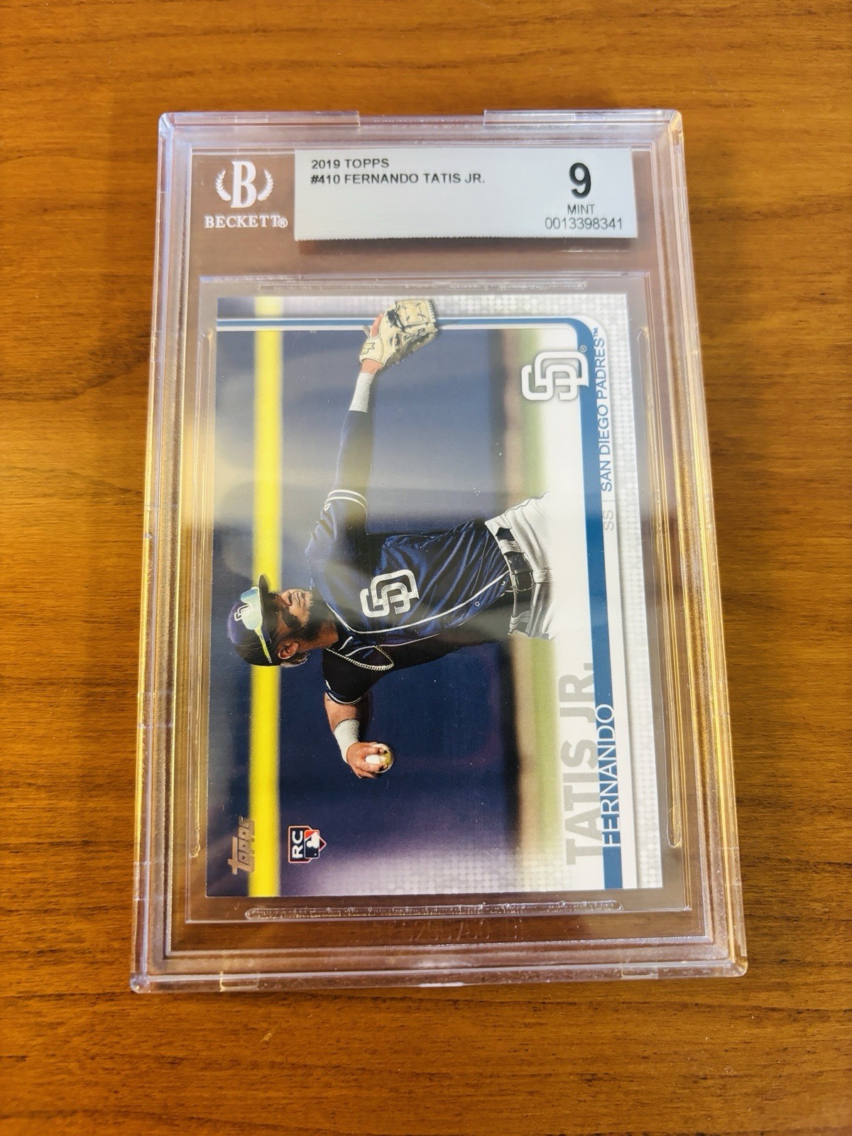 MINT - Fernando Tatis Jr. #410 2019 Topps San Diego Padres RC Rookie - BGS 9