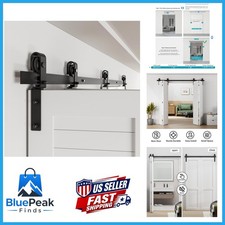 Bonikluba 48 Bi-Folding Sliding Barn Door Hardware Track Kitsmoothlyquietlyside