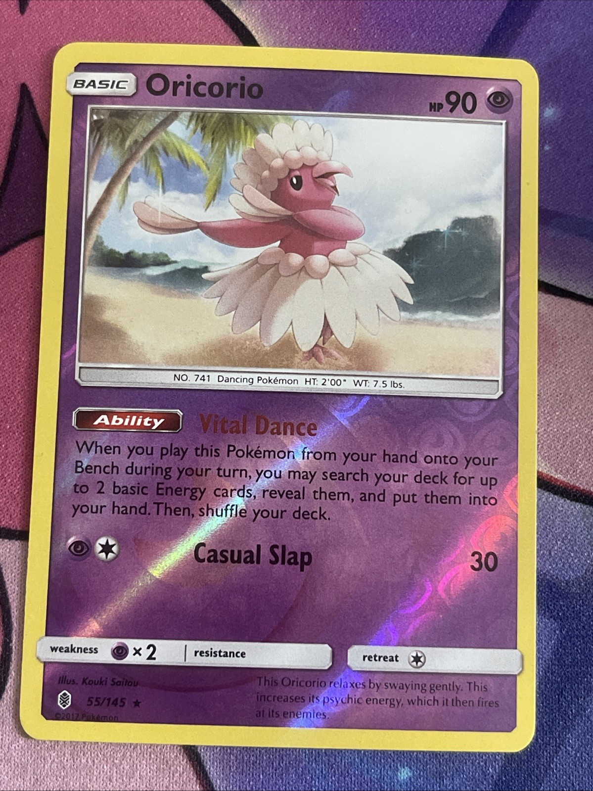Pokemon Guardians Rising Oricorio Rare Reverse Holo 55/145