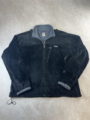Patagonia R3 Hi-Loft Full Zip Fleece Jacket Black Men s XL Polartec High Pile
