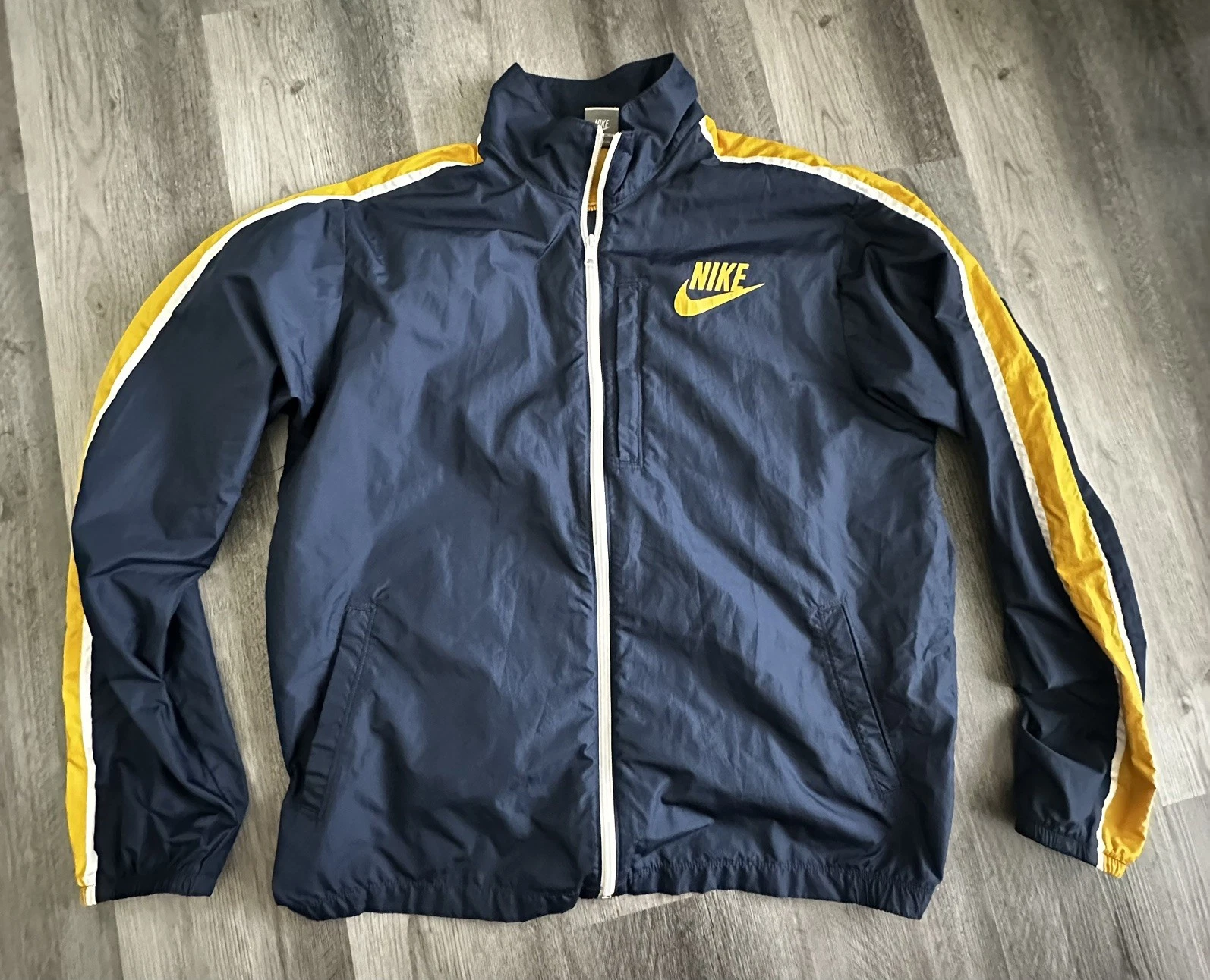 VTG NIKE Blue/yellow Windbreaker Jacket Size XL men’s