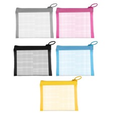 5 Pcs Mini Zipper Pouch Clear Small Zipper Pouch Mesh Zipper Pouch Bags Multi...