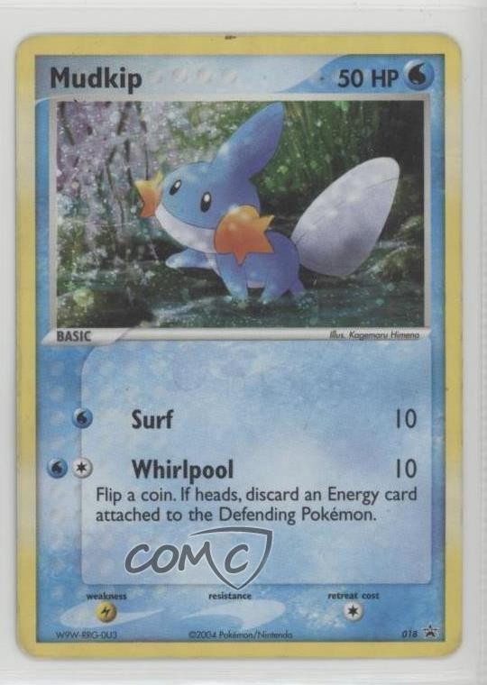 Cosmos Holo - Mudkip (EX Deck Tins) Pokemon Nintendo Black Star Promo #018 2002