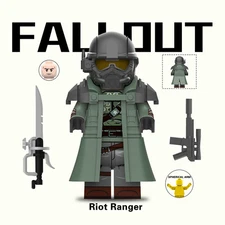 Fallout Riot Ranger Custom Minifigure 2 inch gift for fan birthday for friends