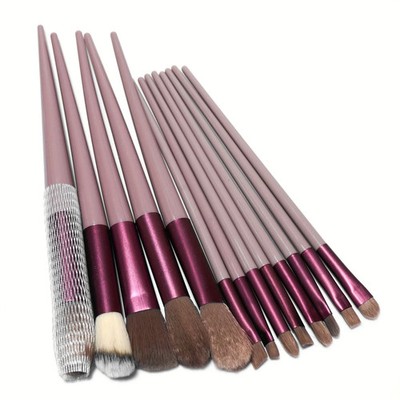 Make-up Pinsel Set 13-teilig flauschig für Foundation Puder Rouge Lidschatten
