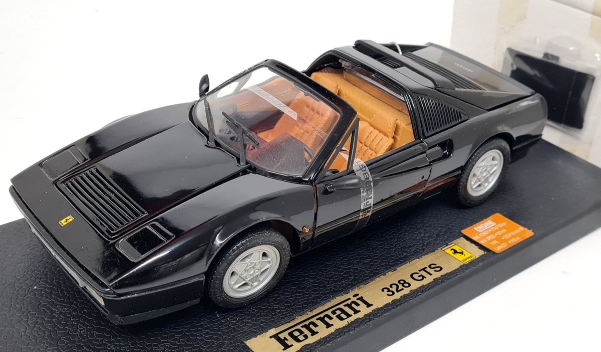 Anson 1/18 Ferrari 328 GTS Black Diecast Scale Model Car | eBay