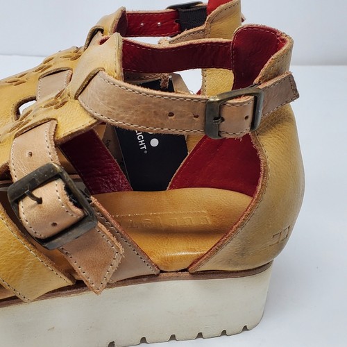Bed Stu Ada Cage Platform leather distressed sandal Size 8 - No Box - Picture 12 of 16