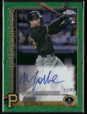 2025 Topps Chrome Logofractor Edition #RA-NY Nick Yorke RC Autographs Green /99