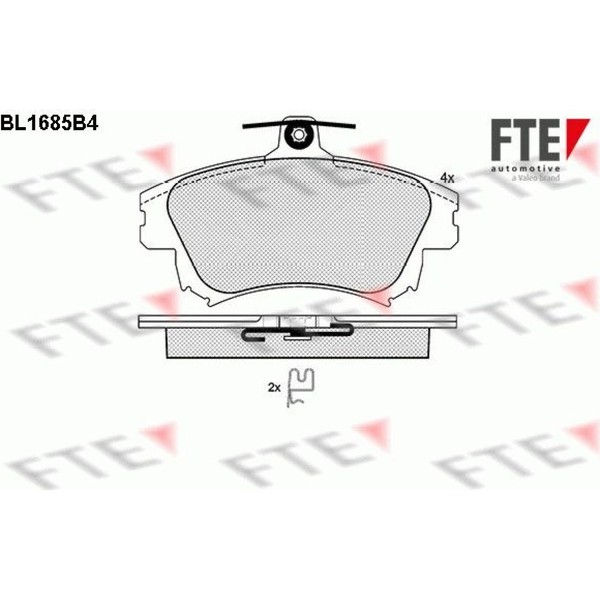 FTE 9010298 Bremsbelagsatz FüR Mitsubishi Volvo Smart V40 S40 Colt Carisma CZC-image