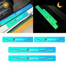 4Pcs Car Door Sill Cover Scuff Plate Sticker Anti Scratch Tape Cover Accessories