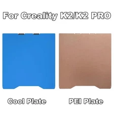 Build Plate Heated Bed for Creality K2 / K2 PRO Textured PEI Steel Sheet Parts