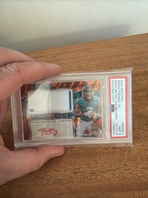 PSA 9 Auto10Radiant Rookie Patch Signatures Brian Thomas Jr.  Jersey Match. 7/15