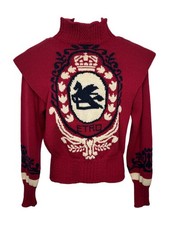 Etro Logo Intarsia Knit Sweater