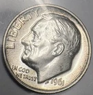 1961 Roosevelt Dime PROOF 90% Silver Gem BU Brilliant Uncirculated US Coin